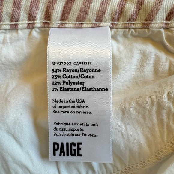 EUC Paige Striped Jeans - Picture 5 of 5